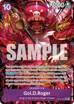 Gol.D.Roger (064) (Alternate Art) OP13-064 Carrying On His Will Foil - Image 1