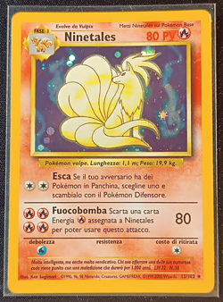 Pokemon Ninetales #12/102 Base Set 1 Rare Holo - ITA - Vintage Cards - Image 1
