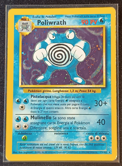 Pokemon Poliwrath #13/102 Base Set 1 Rare Holo - ITA - Vintage Cards - Image 1