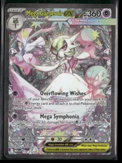 2025 Pokemon Mega Evolution Mega Gardevoir ex Special Illustration Rare 178/132 - Image 1
