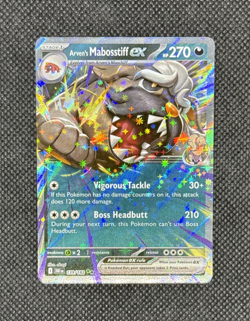 Pokemon TCG - Arven's Mabosstiff ex 139/182 Sv10: Destined Rivals Holo NM - Image 1