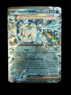 Pokemon TCG - Wellspring Mask Ogerpon ex 027/131 Prismatic Evolutions Holo NM - Image 1