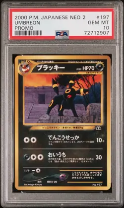 PSA 10 Umbreon Neo 2 Japanese Promo #197 - Pokemon - Image 1