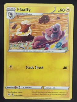 Pokemon Flaaffy Stage 1 056/189 Darkness Ablaze Uncommon - Image 1