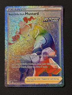 2021 Pokemon SWSH Battle Styles 176/163 Rapid Strike Style Mustard - Image 1