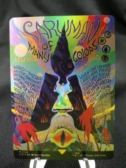 Saruman Of Many Colors (Foil Borderless Poster Art) Lord Of The Rings MtG 0743 - Image 1