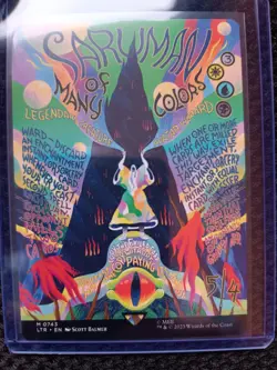 MTG - LOTR - Saruman of Many Colors - Non-Foil Borderless Poster - Image 1