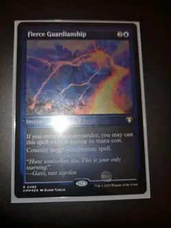Fierce Guardianship ETCHED FOIL MTG CMM COMMANDER MASTERS - Image 1