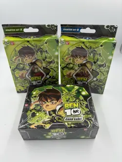 Ben 10 2008 CCG Collectible Card Game Booster Box & Starter A +B Set TCG - Image 1