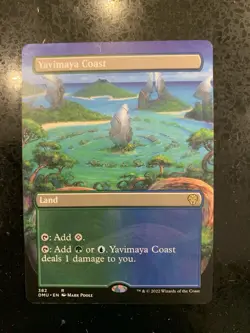 MTG Yavimaya Coast (Borderless Alternate Art) Dominaria United M/NM - Image 1