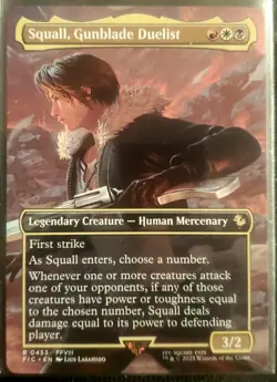 Squall Gunblade Duelist Borderless R453 Magic The Gathering Final Fantasy - Image 1