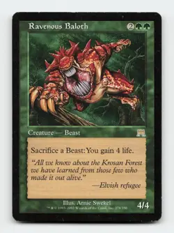 Ravenous Baloth Onslaught Magic The Gathering MTG Card HP - Image 1