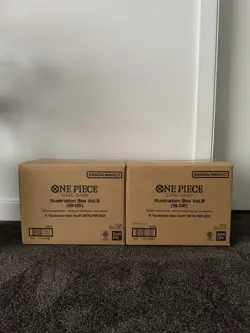 $100 OFF One Piece TCG Illustration Box VOL 5 + VOL 6 SEALED CASE ✅ IN HAND ✅ - Image 1