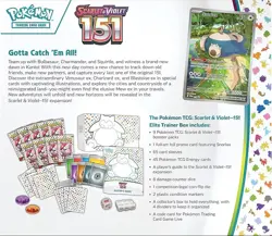 Pokemon Scarlet and Violet 151 Elite Trainer Box Sealed TCG ETB 820650853159 - Image 3