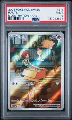 Ralts 211/198 SV01: Scarlet & Violet Base Set Holo Pokemon PSA Mint 9 - Image 3