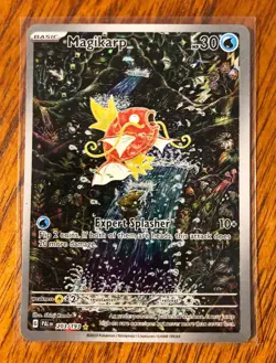 Pokemon TCG Magikarp Scarlet & Violet Paldea Evolved 203/193 Rare Illustration - Image 1