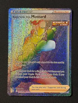 2021 Pokemon SWSH Battle Styles 177/163 Single Strike Style Mustard - Image 1
