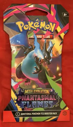 Pokemon TCG Mega Evolution Phantasmal Flames Booster New Sealed Lot of 3 Each - Image 2