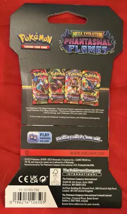 Pokemon TCG Mega Evolution Phantasmal Flames Booster New Sealed Lot of 3 Each - Image 5