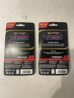 Pokemon Phantasmal Flame Premium Checklane Blisters (LOT OF 2) NEW SEALED! - Image 2
