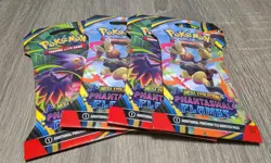 Pokemon Mega Evolution Phantasmal Flames Sleeved Booster Pack - Lot Of 4 Sealed - Image 1