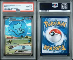 PSA 10 Pokemon Chinese Mew Ex 151C 191/151 Bubble SAR Gem Mint US Seller - Image 3