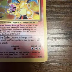 Charizard 4/102 Base Set Rare Holo Pokemon Card WOTC 1999 LP Excellent - Image 4