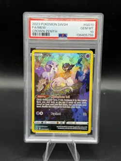 2023 Pokemon Sword And Shield Crown Zenith Fa Mew #GG10 PSA 10 - Image 1