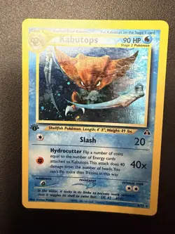 Pokemon Neo Discovery Kabutops 1st Edition Holo Card 6/75 NM Condition - Image 1
