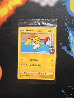 Pikachu On The Ball 2020 Promo 001/005 Special Futsal Promo Pokemon Card SEALED! - Image 1