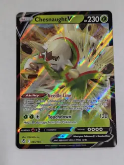 Chesnaught V 015/195 Pokemon Swsh12: Silver Tempest Ultra Rare Holo - NM - Image 1