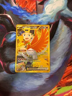 Pokemon TCG: Ethans Ho-oh EX 239/182 Destined Rivals Full Art Hyper Rare Gold - Image 1