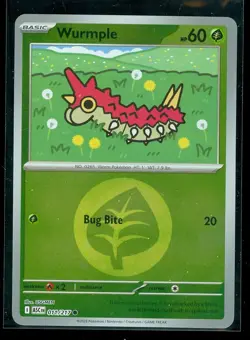 Pokemon WURMPLE 011/217 - Ascended Heroes - Rev Holo - MINT - Image 1