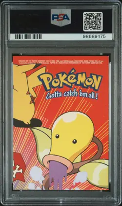 2000 TOPPS POKEMON TV ANIMATION SER 2 STICK-ONS #7 GEODUDE PSA 9 - Image 2