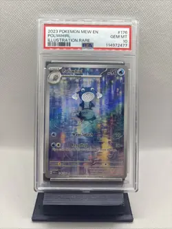 2023 Pokemon Mew EN-151 Poliwhirl Illustration Rare #176/165 PSA 10 GEM MINT - Image 1