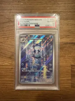 Poliwhirl 176/165 Pokemon Scarlet & Violet 151 Illustration Rare PSA 10 GEM MINT - Image 1