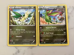 Vibrava & Flygon 75, 76/111 X&Y Furious Fists Pokemon Cards Rare 2014 - Image 1