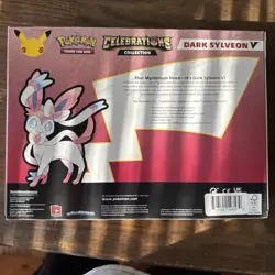 Pokemon TCG: Celebrations Dark Sylveon V Collection Box New Factory Sealed - Image 5