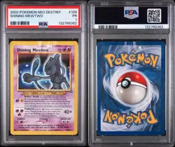 ✨ Pokemon TCG Shining Mewtwo Neo Destiny 109/105 Holo Card Secret Rare PSA 1 ✨ - Image 3