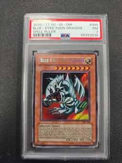 YuGiOh Blue Eyes Toon Dragon Spell Ruler SRL-000 PSA 7 Secret - Image 1