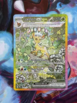 Pokemon TCG SV-Prismatic Evolutions Leafeon EX Card #144/131 - Image 1