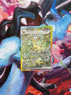 Pokemon TCG SV-Prismatic Evolutions Leafeon EX Card #144/131 - Image 2