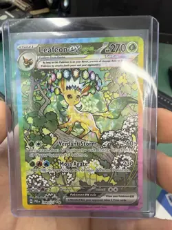 Pokemon TCG SV-Prismatic Evolutions Leafeon EX Card #144/131 - Image 2