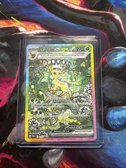 Pokemon TCG SV-Prismatic Evolutions Leafeon EX Card #144/131 Near Mint - Image 1