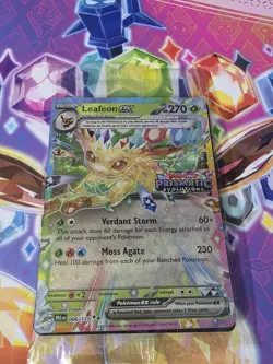Pokemon TCG Leafeon EX Double Rare Holo Card Sv: Prismatic Evolutions 006/131 - Image 1