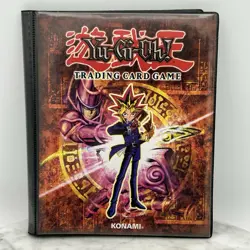VTG 1996 Konami Official Yu-Gi-Oh 4 Pocket 14-Page Trading Card Binder Holder - Image 1
