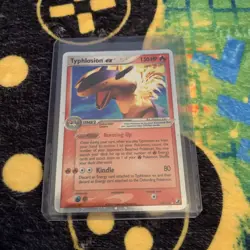 Typhlosion EX 110/115 Holo EX Unseen Forces Pokemon Card gold star - Image 1
