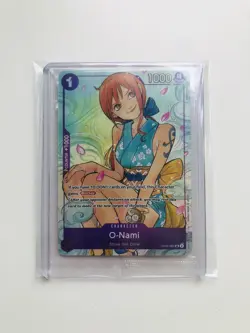O-Nami OP05-062 SR Full Art Promo One Piece Illustration Box Vol. 1 PROMO Sealed - Image 3