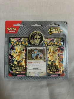 Pokemon TCG Mega Evolution Ascended Heroes 2 Pack Blister Larry Coin - Image 1