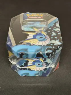 Pokemon TCG : Eevee Evolutions Tin -w/ 4 Booster Packs & Foil Vaporeon V 820650809057 - Image 5